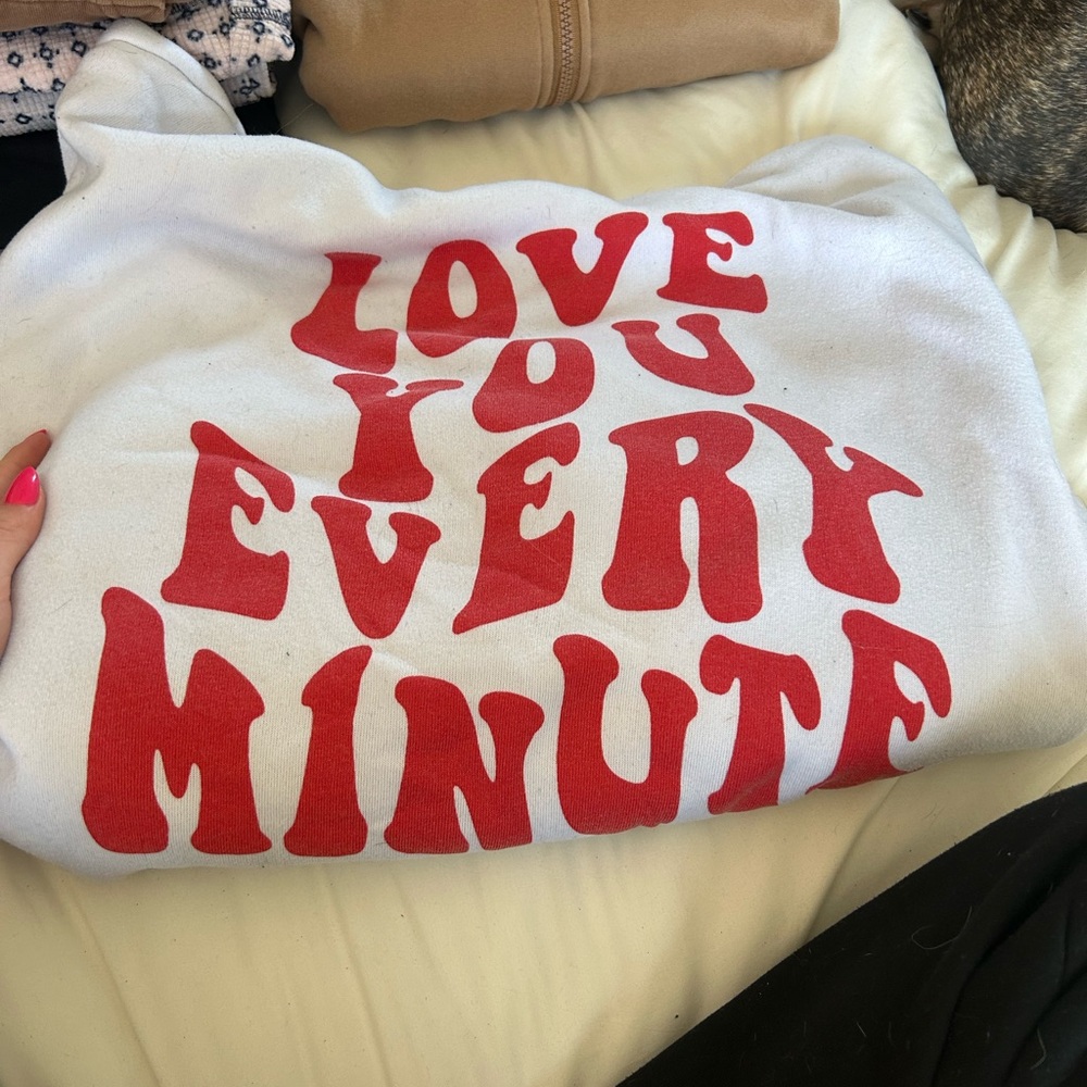 SHEIN White Cozy Fleece-Lined Hoodie